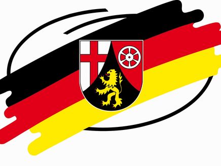 Wappenzeichen Auf dem Bild sieht man das Wappenzeichen von Rheinland-Pfalz